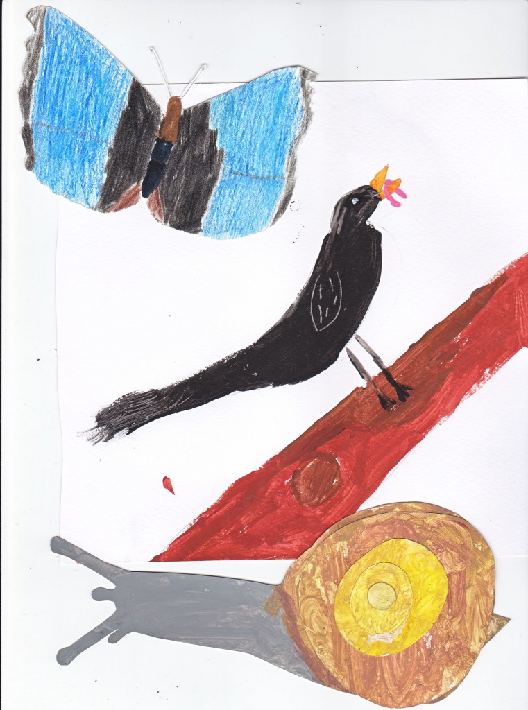 dessin 2 enfants le printemps 2016